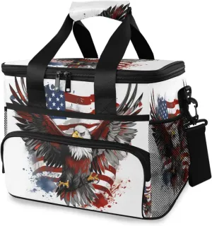 Cooler Bag Insulated Picnic Bag Large Lunch Box Reusable Tote Bag Soft Sided Portable Beach Cooler Grocery Camping