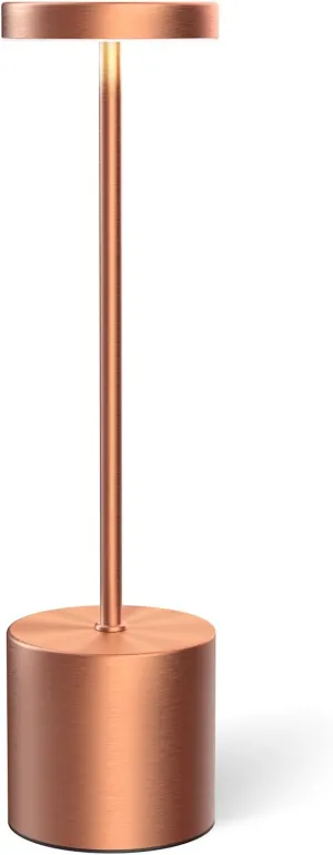 Cordless Rechargeable Table Lamps, Portable LED Desk Lamp, 5000mAh Battery Powered, 3 Color Dimmable Lighting for Bedroom, Dining, Restaurant, Patio, Outdoor