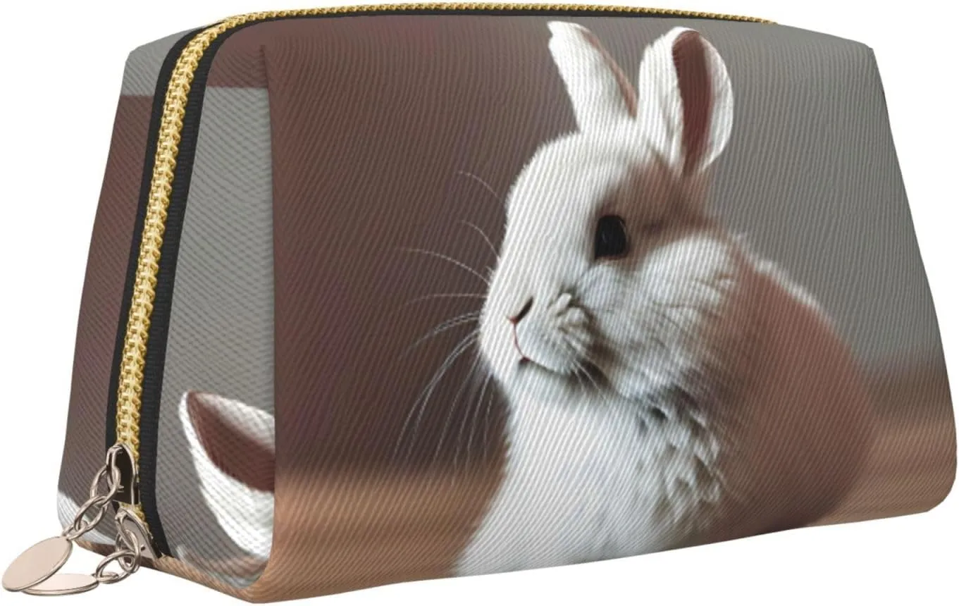 Cry White Rabbit Travel-Ready Toiletry Bag, Compact Makeup Organizer For Women
