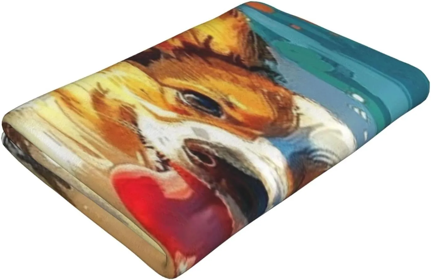 Cute Corgi Pattern Beach Towel 27.5" X 55" Lightweight Beach Towel Quick Dry Blanket for Vacation Essentials Gift