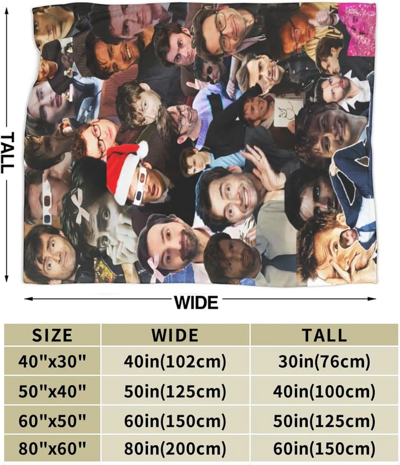 David Actors Tennant Throw Flannel Blanket for Bed Sofa Room Couch Camping Car Soft Air Conditioning Blankets for All Seasons 40"x30"