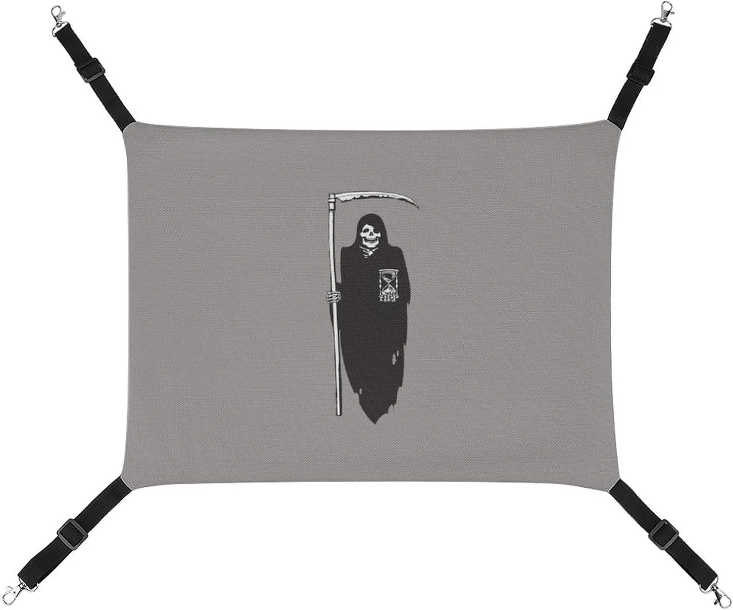 Death Scythe Grim Reaper Hanging Cat Bed Soft Breathable Pet Hammock for Cage Pet Sleeper for Kitten Ferret Puppy Rabbit