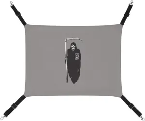 Death Scythe Grim Reaper Hanging Cat Bed Soft Breathable Pet Hammock for Cage Pet Sleeper for Kitten Ferret Puppy Rabbit