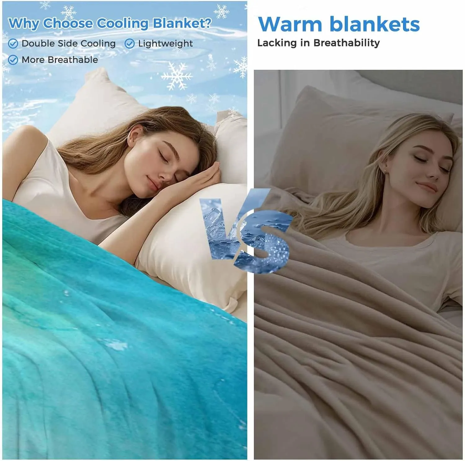 DecorLovee Cooling Blanket for Hot Sleepers, Teal Coastal Slippers Lightweight Ice Blanket for Night Sweats, Summer Beach Shell Seaside Summer Cooling Throw Blankets for Bed/Sofa/Travel 30"x40"