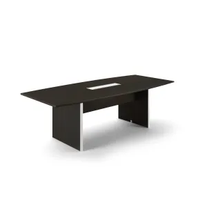 Deluxe 8' Laminate Boat Shape Conference table Espresso