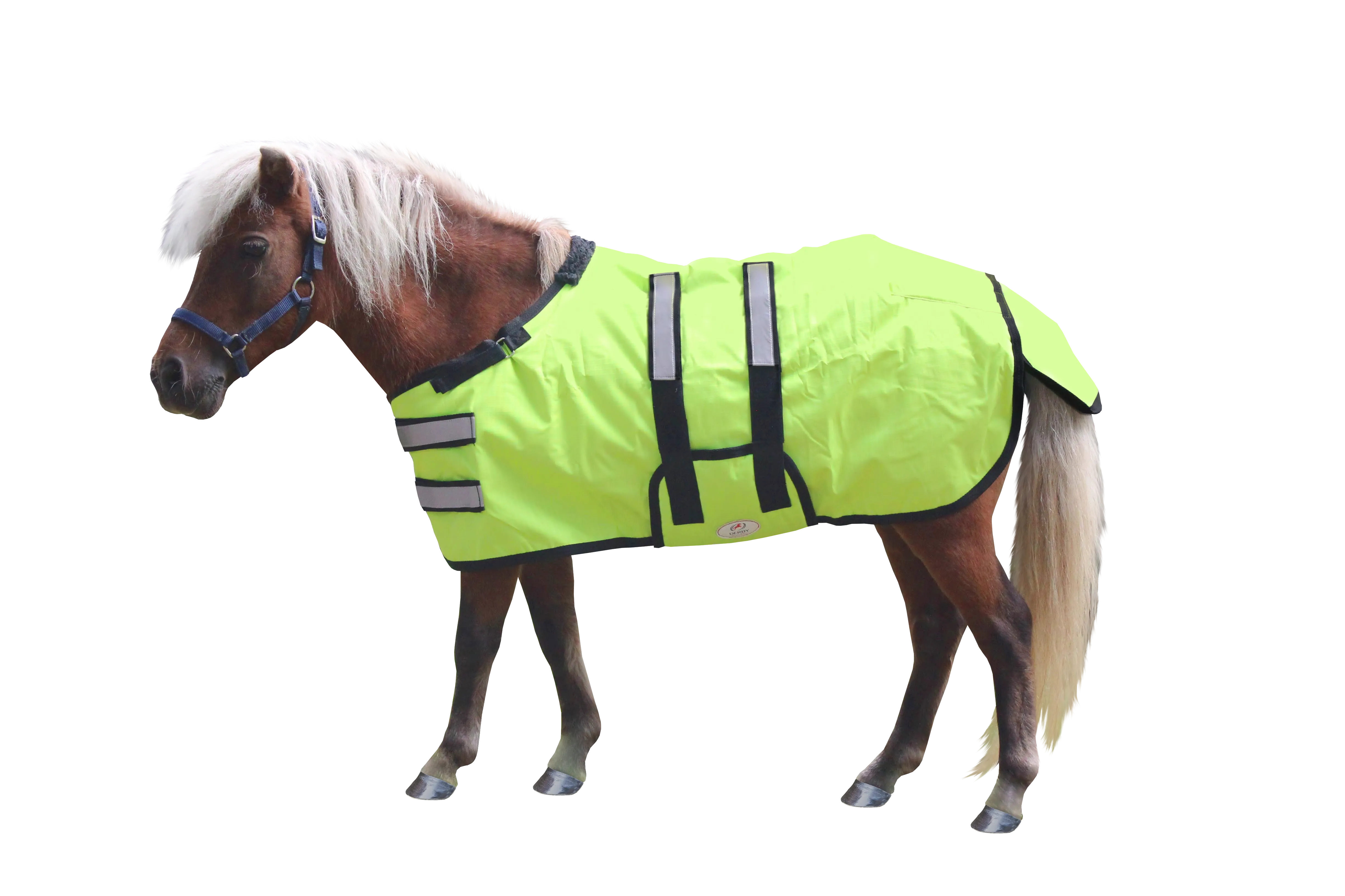 Derby Originals Reflective Safety No Hardware Winter Foal Turnout Blanket 600D Medium Weight 150g