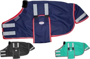 Derby Originals Reflective Safety No Hardware Winter Turnout Blanket for Foals & Mini Horses 1200D Waterproof Ripstop 150g Insulation Triple Layer Breathable 210T Lining