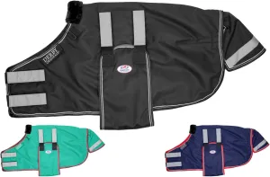 Derby Originals Reflective Safety No Hardware Winter Turnout Blanket for Foals & Mini Horses 1200D Waterproof Ripstop 150g Insulation Triple Layer Breathable 210T Lining