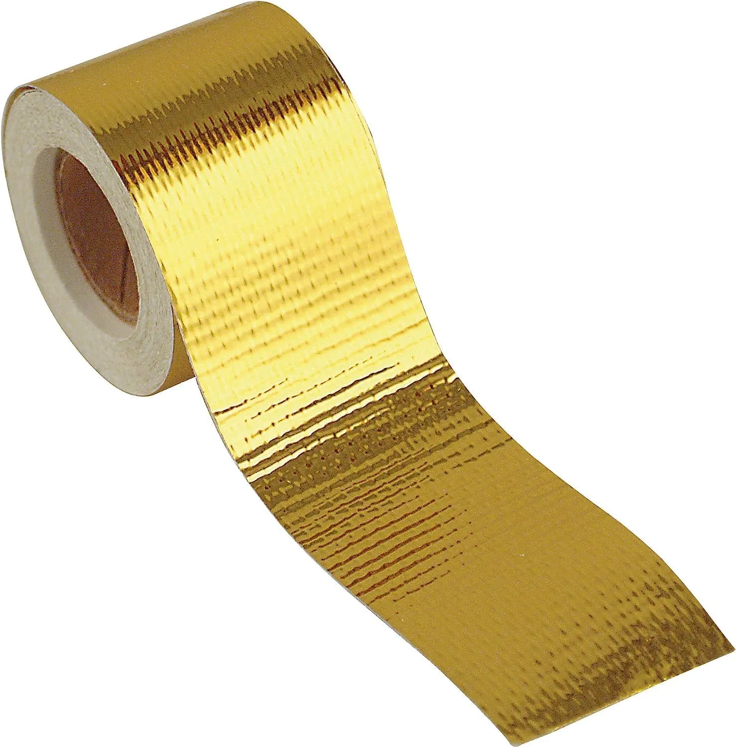 Design Engineering INC. Reflect-A-Gold High-Temperature Heat Reflective Adhesive Backed Roll (2" x 15') - Insulation Tape Wrap for Engine Covers & More
