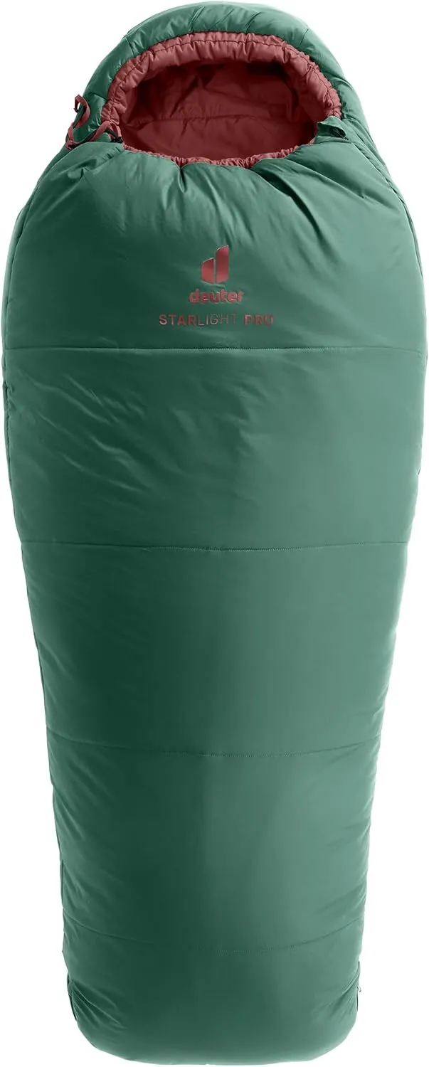 deuter Starlight Pro Children's Sleeping Bag, Seagreen-Redwood, 130-170 cm