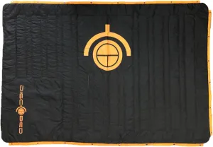 Disc-O-Bed Multifunctional Blanket with Snap Fasteners and Cozy Fleece Interior for Indoors, Picnic, and Outdoor Camping, Black