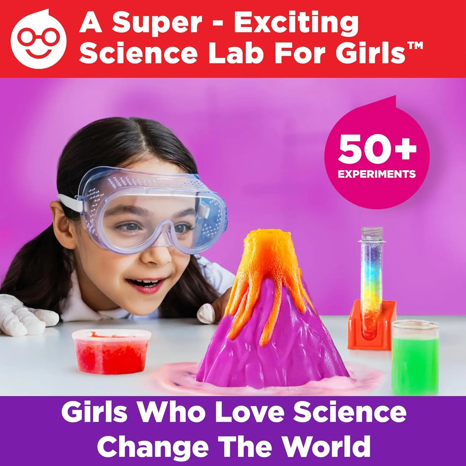 Doctor Jupiter Girls’ Ultimate Science Kit for Girls Ages 8-12| Birthday Gift Ideas for 8-9-10-11-12 Year Old Girl| STEM Learning & Educational Toys| 50  Experiments Ultimate Starter Series