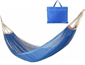 Double Hammock Couple Hammock - Outdoor Camping Survival Travel-Mesh Ice Silk Anti-Rollover Hammock Swing Indoor Chair -Maximum Load of 250 Kg