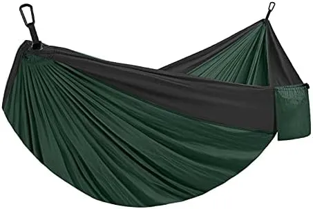 Double& Single Camping Hammock, Hammocks for Trees Outside, Breathable Lightweight Easy to Install - for Beach Backyard Patio Hiking