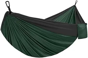 Double& Single Camping Hammock, Hammocks for Trees Outside, Breathable Lightweight Easy to Install - for Beach Backyard Patio Hiking