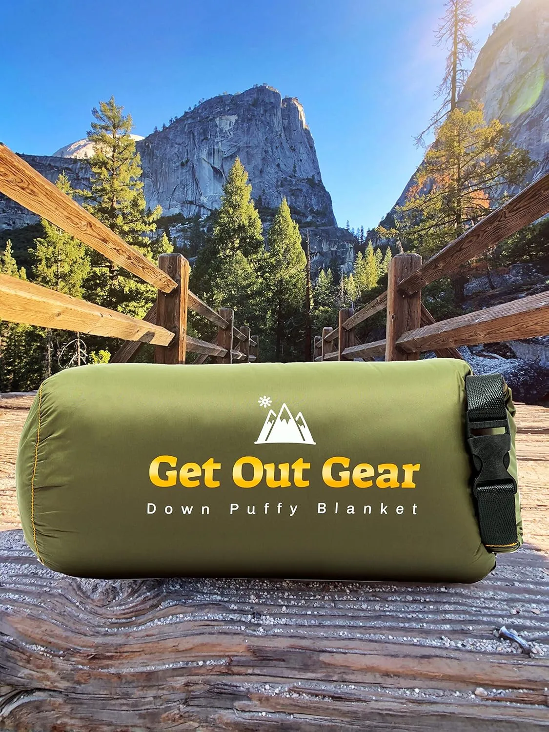 Down Camping Blanket - Puffy, Packable, Lightweight and Warm | Ideal for Outdoors, Travel, Stadium, Festivals, Beach, Hammock | 650 Fill Power Water-Resistant Backpacking Quilt