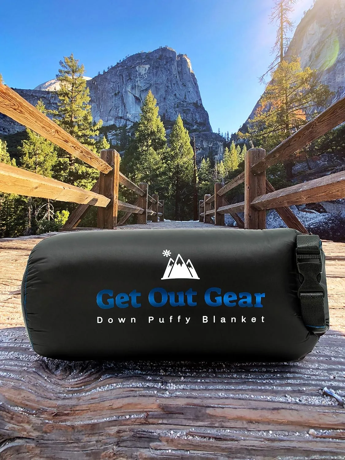 Down Camping Blanket - Puffy, Packable, Lightweight and Warm | Ideal for Outdoors, Travel, Stadium, Festivals, Beach, Hammock | 650 Fill Power Water-Resistant Backpacking Quilt