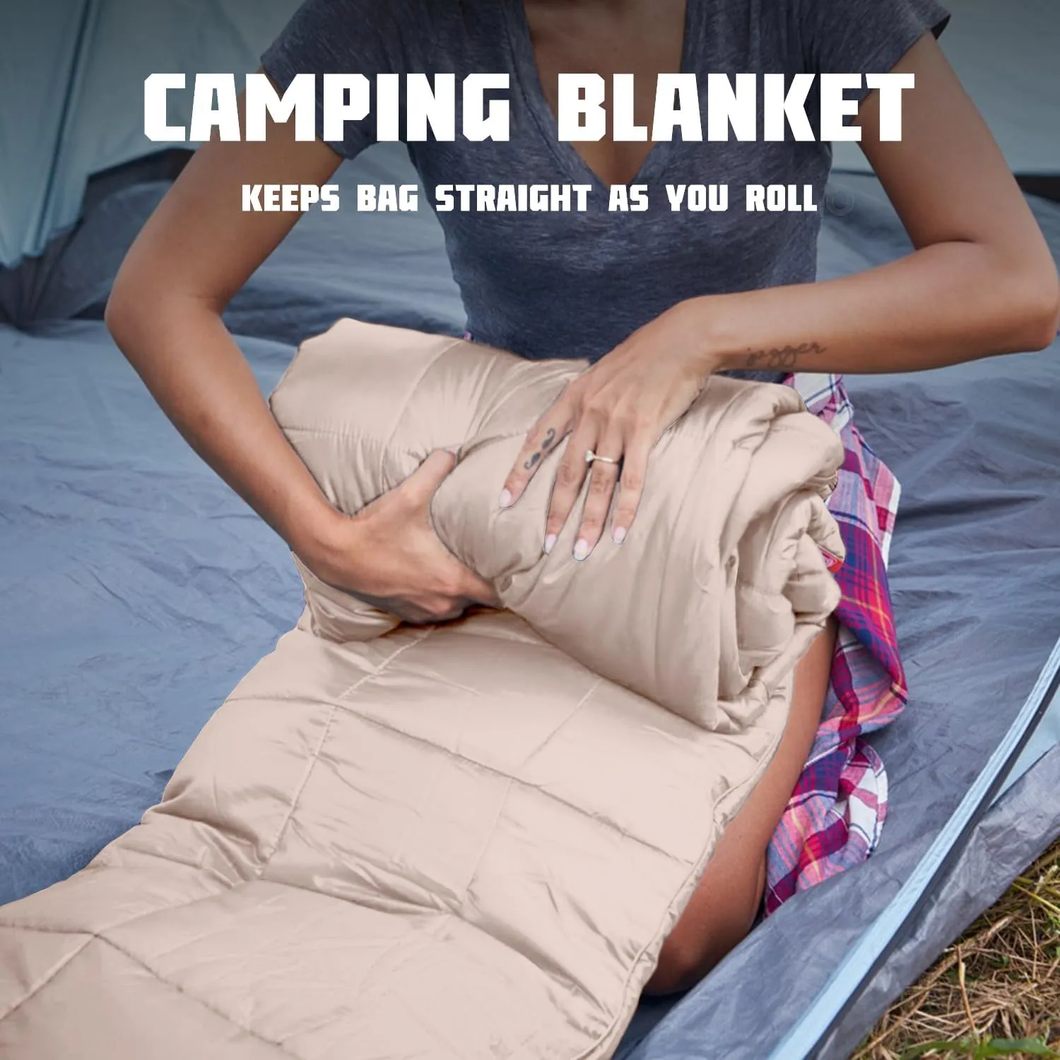 Down Camping Blanket,Puffy Down Blanket Packable Lightweight Down Throw Quilt Water-Resistant Outdoor Travel Blanket for Camping,Hiking,Stadium,Picnic,Car 39x55''Pink