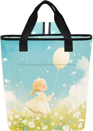 Dream Lawn Insulated Cooler Bag with Ice Pack，Large Capacity Waterproof Thermal Lunch Bag，Reusable Cooler Bags for Picnic, Travel