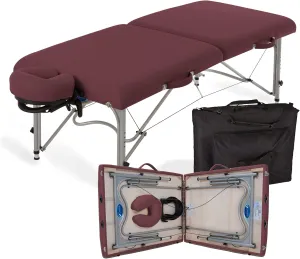 Earthlite Portable Massage Table Luna - 30" Wide, CFC Free Professional Foam, Weighs Only 29lbs, Patented, Strong Aluminum Reiki Frame (Working Weight 750lbs)
