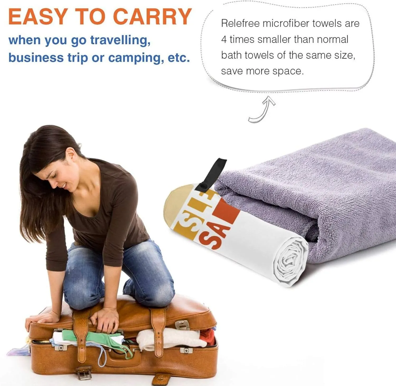 Eat Sleep Salsa Repeat Beach Towel with Travel Bag 31.5"x63" Quick Dry Sand Free Lightweight Large Oversized Towels Light Vacation Essentials