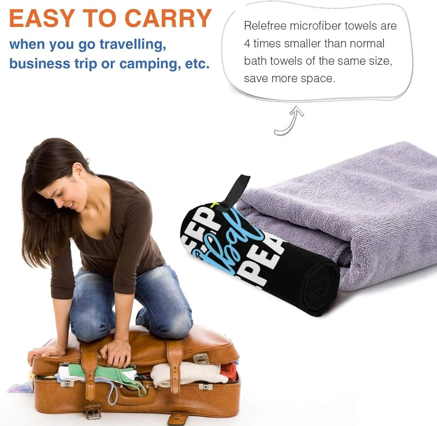 Eat Sleep Softball Beach Towel with Travel Bag 27.5"x55" Quick Dry Sand Free Lightweight Large Oversized Towels Light Vacation Essentials