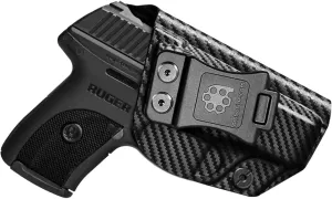 EC9S Holster LC9S Holster IWB Kydex for Ruger EC9S / LC9S / LC9 / LC380 Pistol – Inside Waistband Concealed Carry – Adjustable Cant & 'Posi-Click' Retention – No Wear - No Jitter - Made in USA