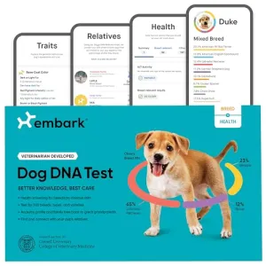 Embark Dog DNA Test Breed ⁘ Health Kit Ancestry COI.