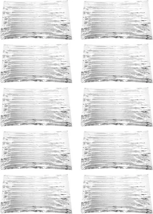 Emergency Blanket, 130x210cm Multipurpose Portable Emergency Thermal Blanket with Reflective Aluminum Foil Insulation (Silver)