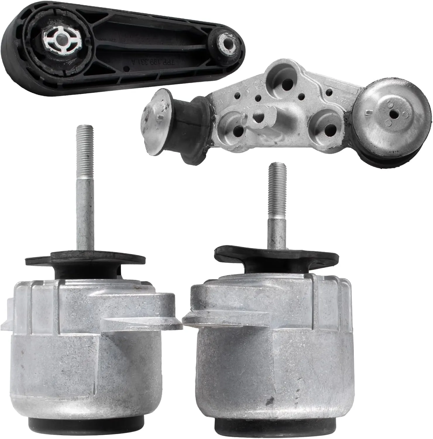 Engine Mount Kit Compatible with Porsche Panamera 4.8L V8 2010-2016 Replaces 94837505712 94837505812 97037511801
