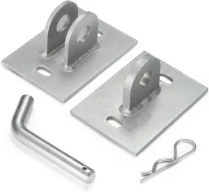 Enhanced Floating Dock Connector Hinge Kit – Hot Galvanized Carbon Steel, 1/4" Thick Base Plate, Deep V-Welded – Ultimate Stability and Durability for Boat Dock Accessorie (Connector Hinge)