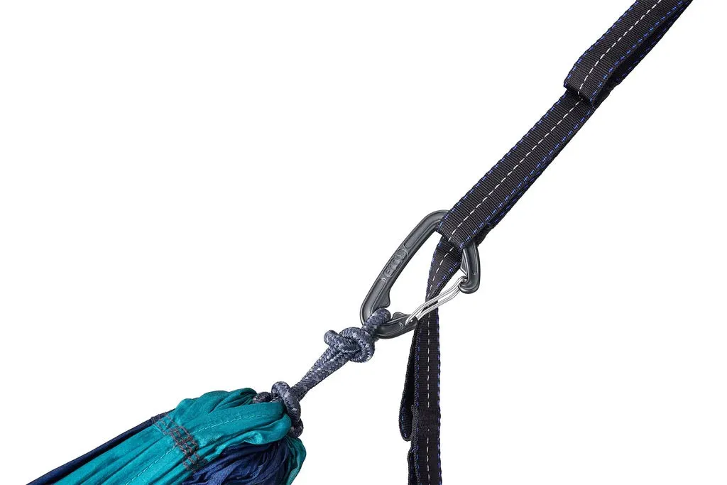 Eno DoubleNest Print Hammock - Lagoon/ Charcoal