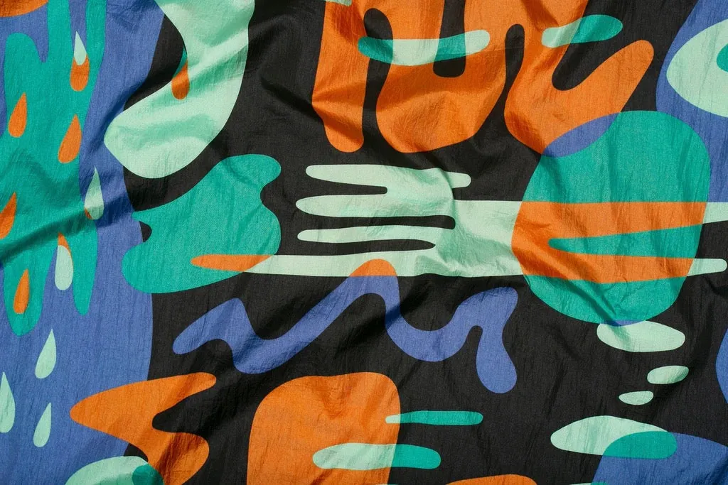 Eno DoubleNest Print Hammock - Lagoon/ Charcoal