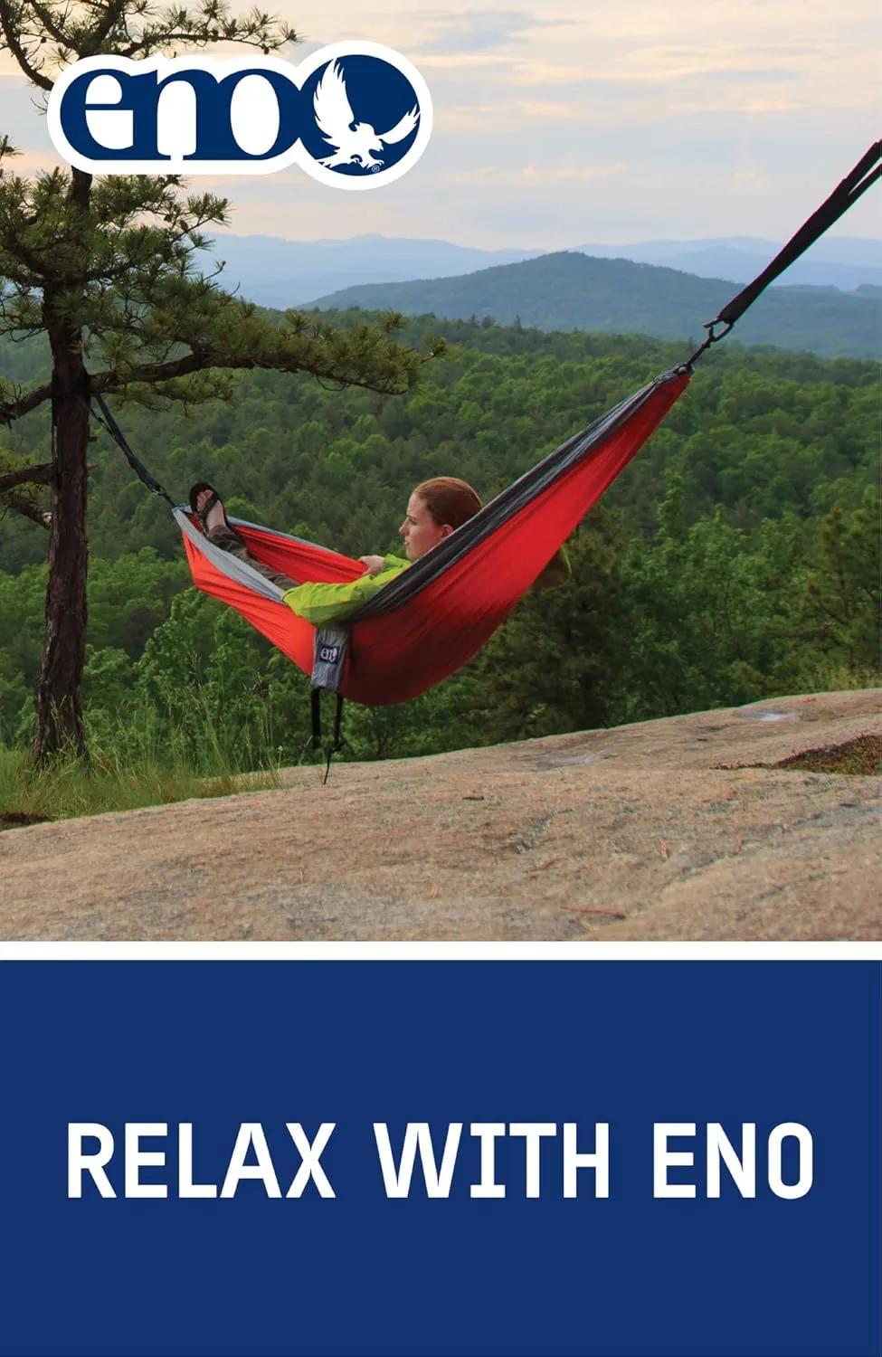 ENO, Eagles Nest Outfitters DoubleNest Lightweight Camping Hammock, 1 to 2 Person, National Park Foundation Special Edition