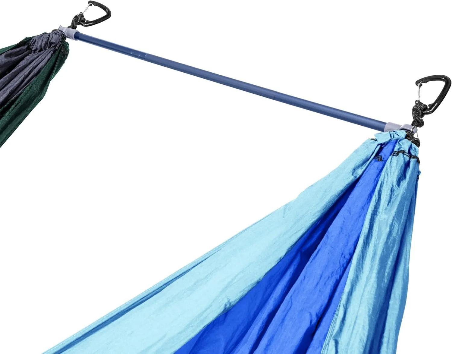 ENO Fuse Tandem Hammock System Colour Slate Lightwieght Fuse Spreader Bars, Two Hammocks Side by Side Dac Grren Anodised Aluminium Alloy Eliminates Enviro Damage Weight 277 g