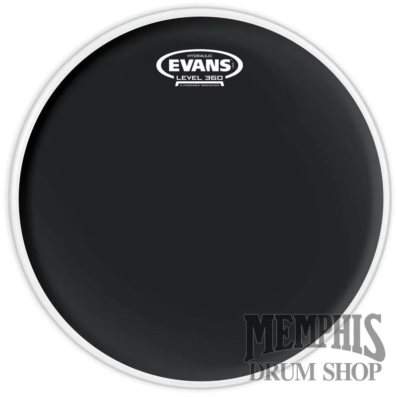 Evans Hydraulic Black Coated 14" Drumhead