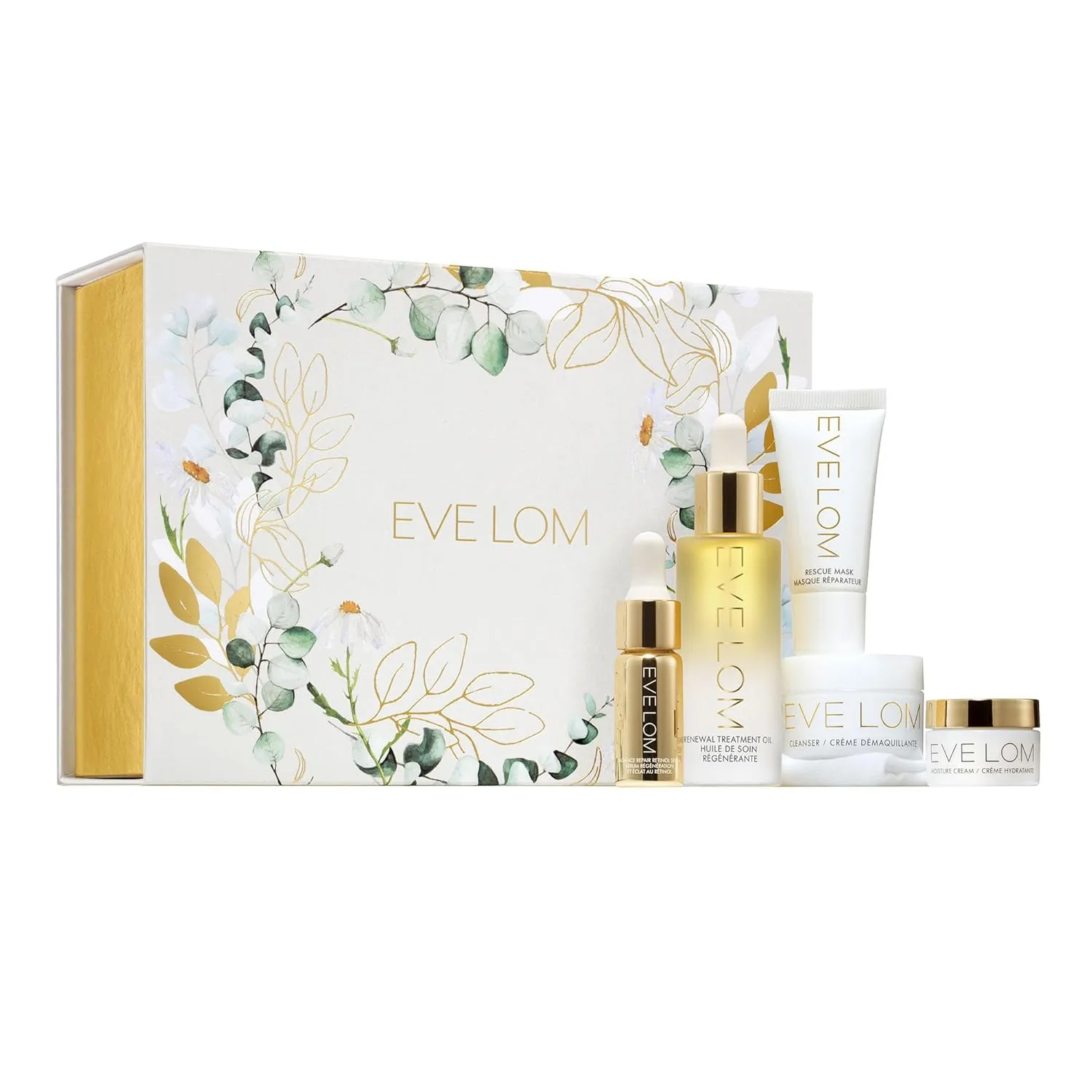 EVE LOM Award-Winning Holiday Skincare Set with 6 EVE LOM Products - Complete Skin Care Collection for Glowing All-Year Complexion