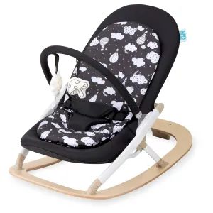 Evolur SleekSway Portable Rocker in Black White