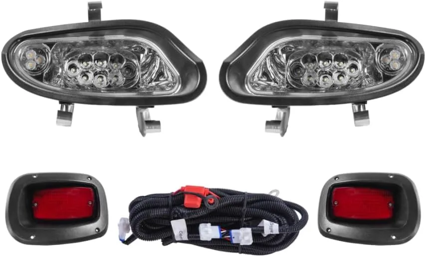 EZGO TXT 2014  Freedom LED Basic Light Kit 48V, 2 LED headlight, 2 LED taillight, 1 Basic wiring harness, instruction & hardware included