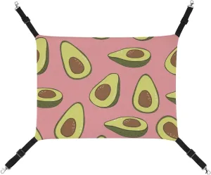 Falling Avocado Hanging Cat Bed Soft Breathable Pet Hammock for Cage Pet Sleeper for Kitten Ferret Puppy Rabbit