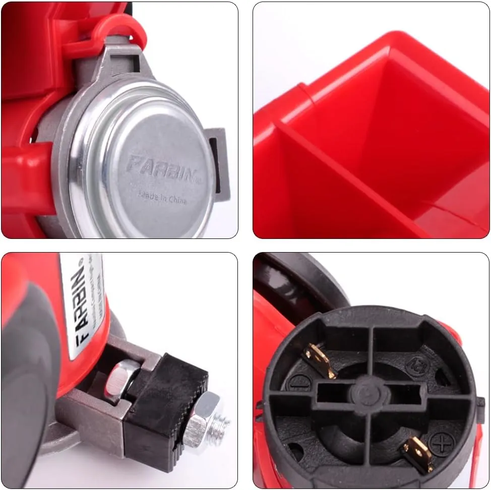 FARBIN Car Horn Kit 12V 150db Loud Air Horn with Compressor,Compact Horn with Relay Harness Button for Car Truck Jeep