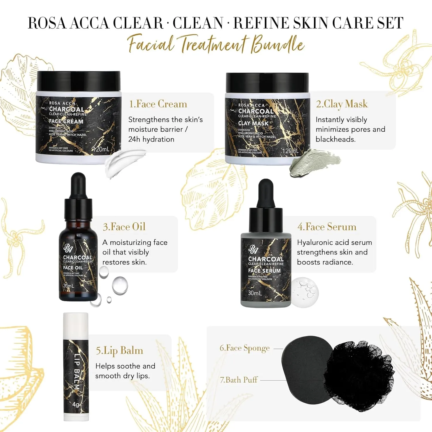 Father's Day Gift, Skin Care Set, 28pcs Body & Facial Kit Gifts for Women & Men includes Face Cream, Bath Oil, Scented Candle, Hyaluronic Acid Face Serum, Facial Skin Care Set, Birthday, Christmas,Dad