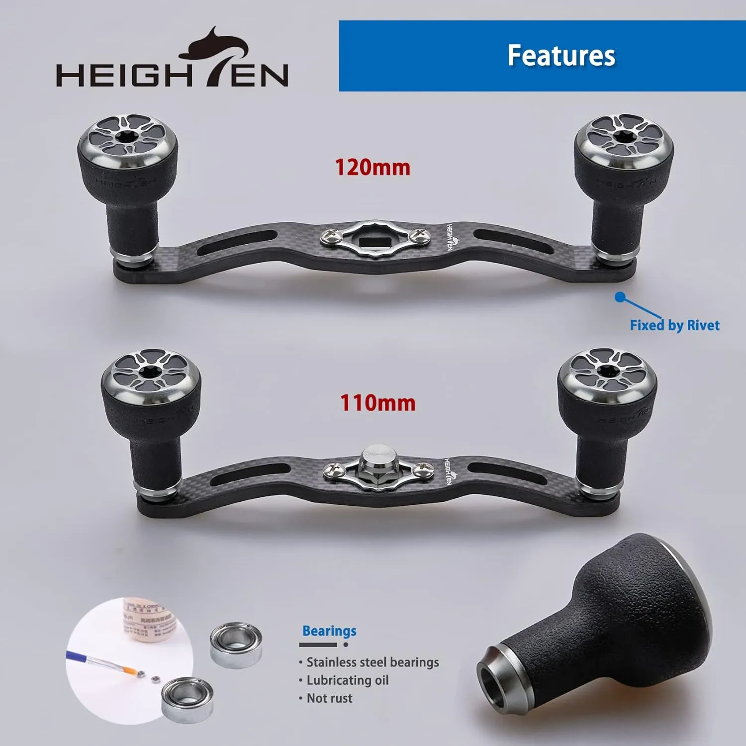 Fishing Reel Handle for Shiman0 Daiwa Abu Garcia Penn Kaking Lew's Baitcasting Reel Power Handle Crank Accessory