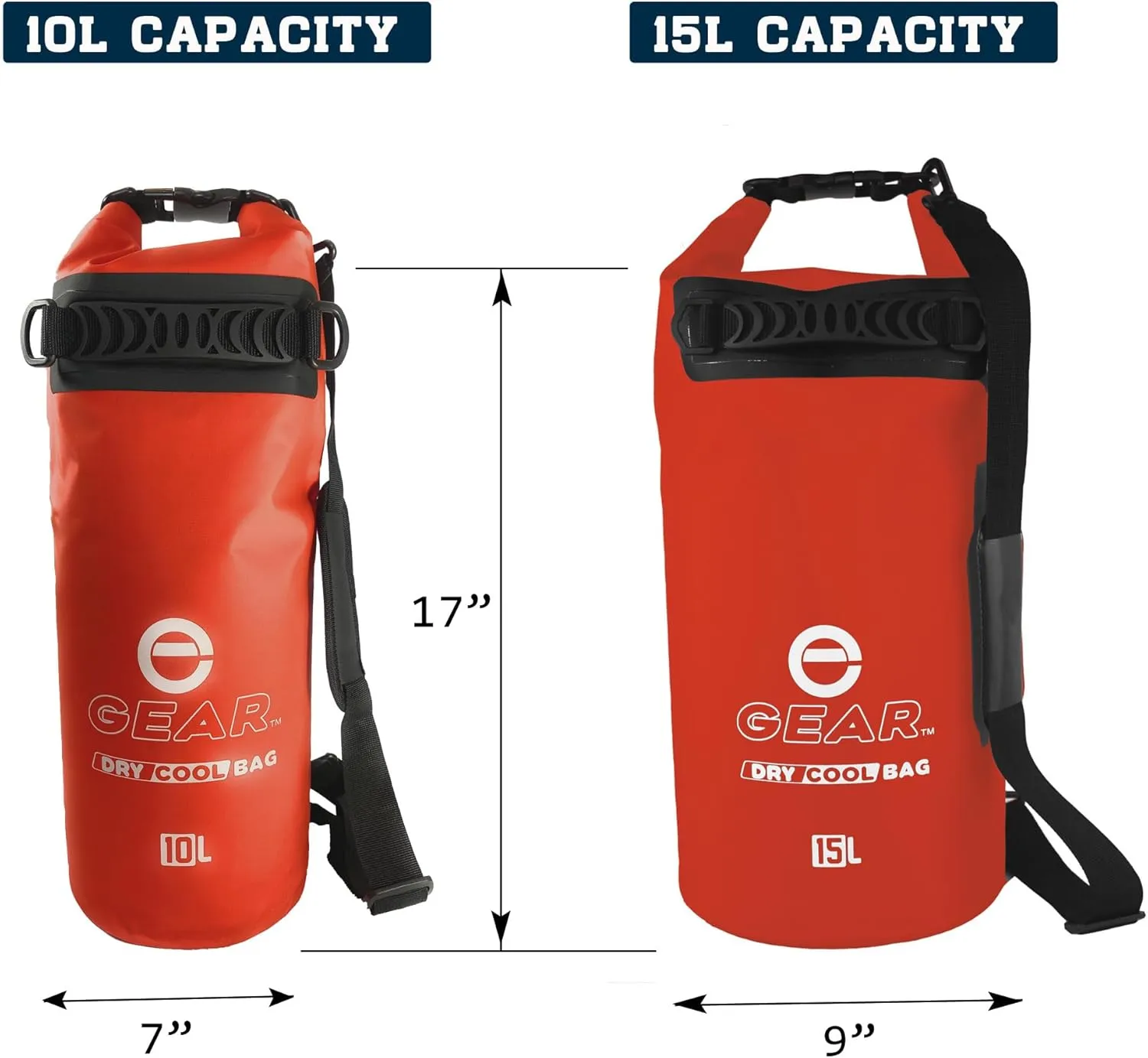 Floating Cooler Bag Roll Top Insulated Dry Backpack – Leak Proof, Collapsible, Waterproof Cooler with Padded Shoulder Strap - Perfect for Kayaking Fishing Beach Hiking -15L