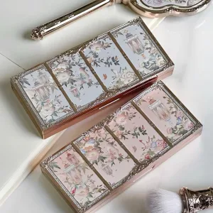 Flower Knows Makeup Butterfly Cloud Collar Collection Embossed Highlight&Contour Palette Face Powder Iluminador Contouring Kit (C02, S)