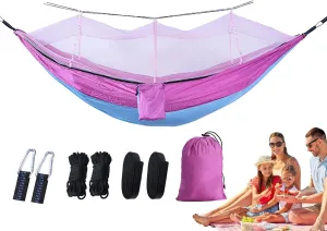 Fly Net Hammock, Mesh Outdoor Hammock, Portable Camping Hammock - Outdoor Mesh Hammock Bed, Breathable and Robust Camping Equipment for Hiking and Outdoor
