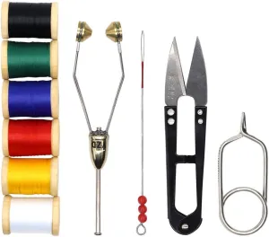 Fly Tying Bobbins 2 Pack Super Smooth with Bobbin Threader Fly Fishing Tying Flies Lure Making Accessories