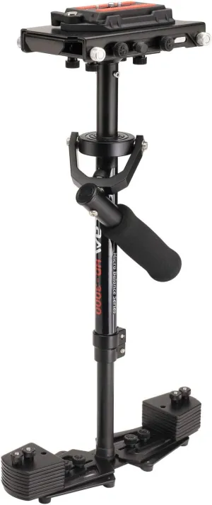 FLYCAM HD-3000 Handheld Stabilizer for DSLR Video Cameras. Quick Micro Balancing, Telescopic Centre Post w 3-axis Gimbal Handle. Free Table Clamp & Quick Release Plate. (FLCM-HD-3-QT)