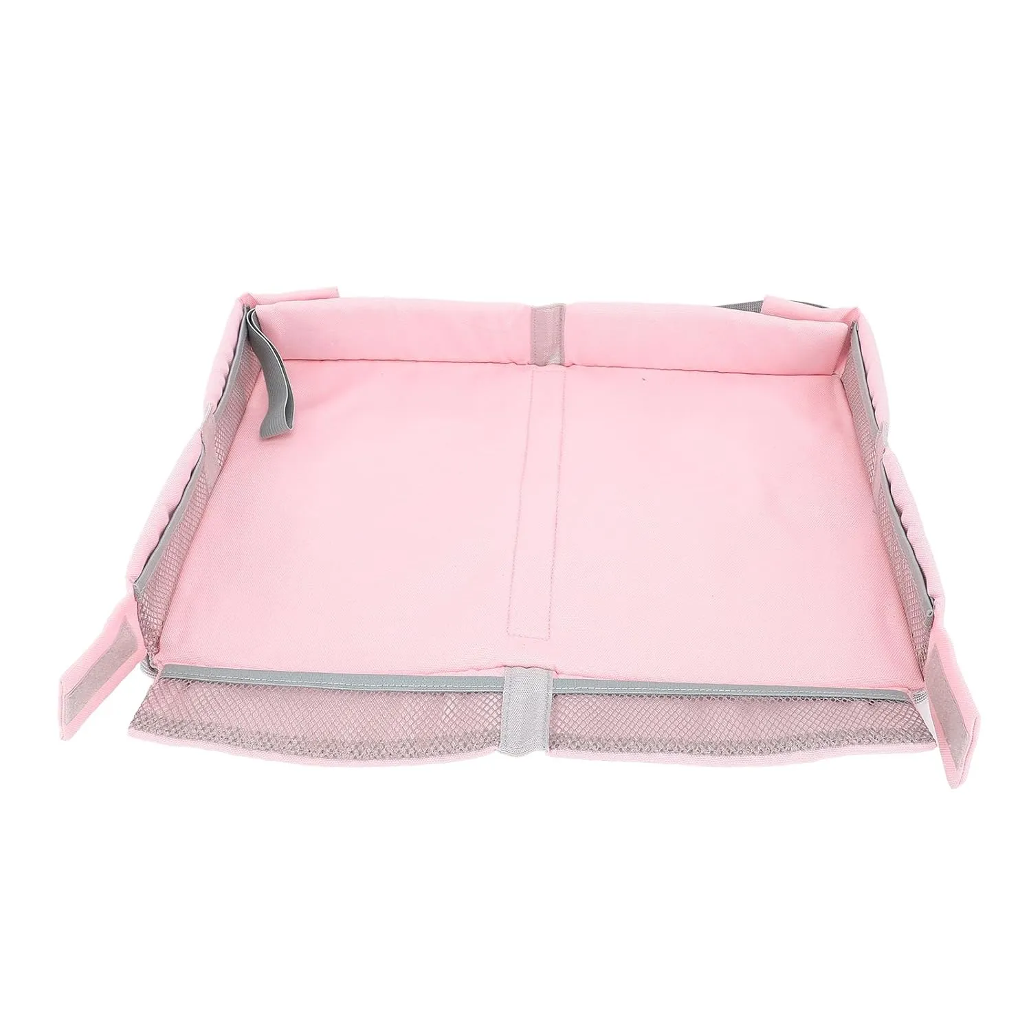 Foldable Airplane Tray Cover with Pockets, Portable Toddler Travel Table Tray Toy Organizer Bag for Kids and Adults, Large Size, Easy to Clean, Entertainment On Plane or Train