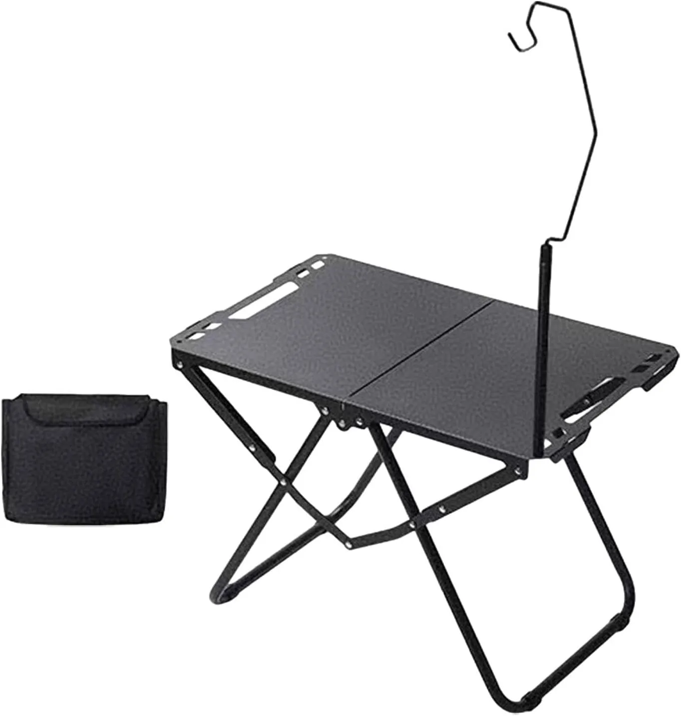 Foldable Camping Table Grilling Table Multifunctional Picnic Cooking Desk Compact Stand for Backyard Patio Outdoor Cooking Beach